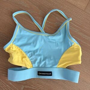 Honeycut Dance Top - Blue and Yellow